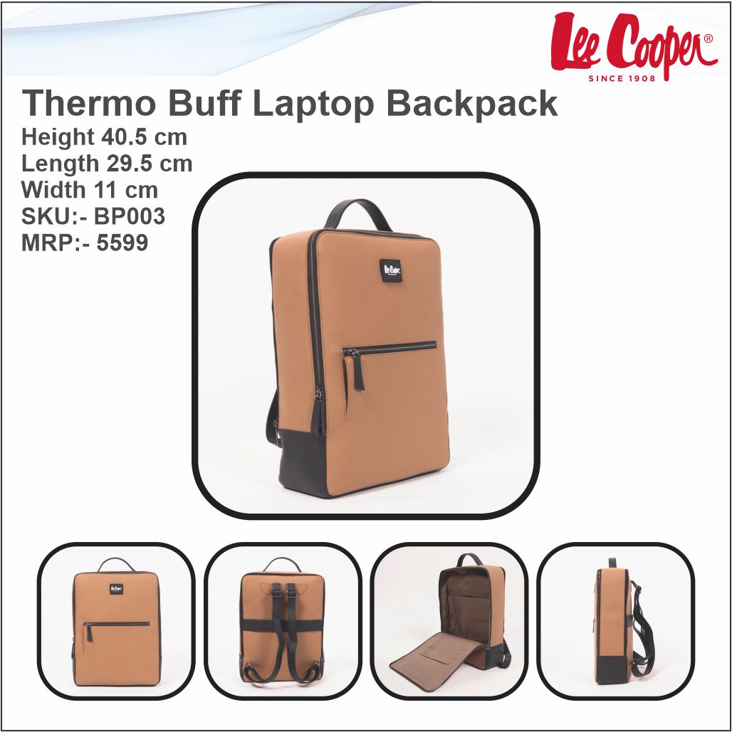 Lee Cooper Thermo Buff Laptop Backpack