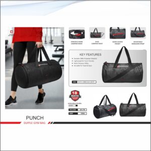 Swiss Military Punch Duffle Gym Bag - 28 Ltrs