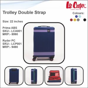Lee Cooper Double Strap PC Trolley Bag