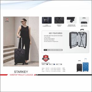 Swiss Military Star Key Hard Top Trolley - 55,65,75 cms set