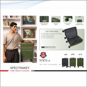 Swiss Military Spectra Key Hard Top Trolley - 55 cms