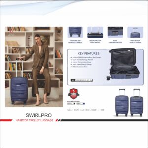 Swiss Military Swirl Pro Hard Top Trolley - 55 cms