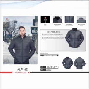 Swiss Military Polyester Black Full Sleeve Bomber Jacket