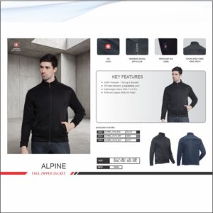 Swiss Military Polyester Grey Melange Full Zipper Sweat Shirt