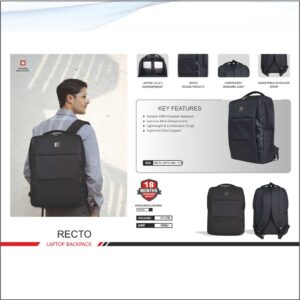 Swiss Military Recto Laptop Backpack - 17 Ltrs
