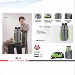Swiss Military Grip Duffle Cum Backpack - 31 Ltrs