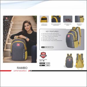 Swiss Military Rambo Laptop Backpack - 21 Ltrs