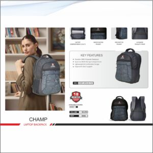 Swiss Military Champ Laptop Backpack - 18 Ltrs