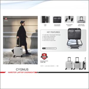 Swiss Military Cygnus Hard Top Overnighter - 39 ltrs