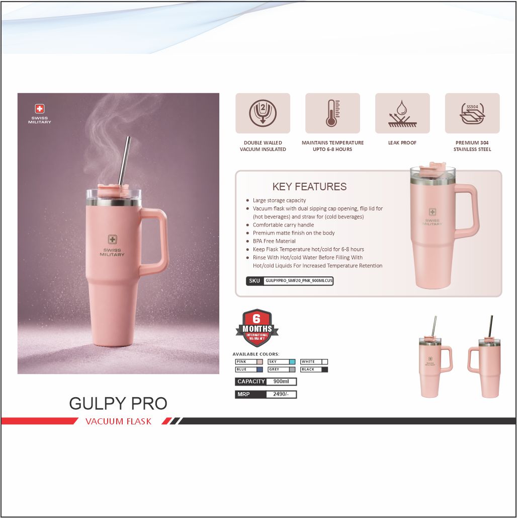 Swiss Military Gulpy Pro Vacuum Flask