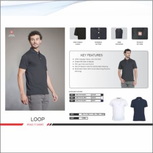 Swiss Military Dry Fit Navy Blue Polo Tshirt