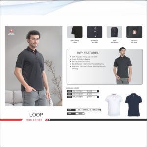 Swiss Military Dry Fit Navy Blue Polo Tshirt