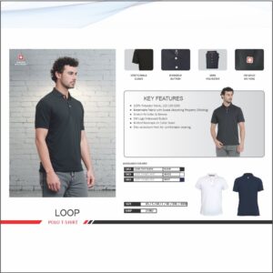Swiss Military Dry Fit White Polo Tshirt