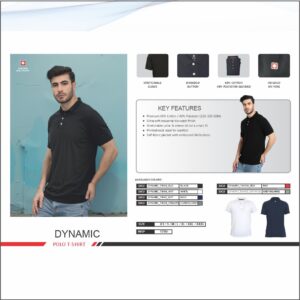 Swiss Military Poly Cotton Grey Melange Polo Tshirt