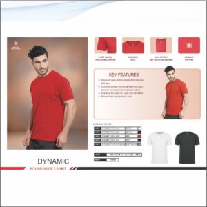 Swiss Military Poly Cotton Grey Melange Round Neck Tshirt