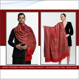 Unisex Pashmina Jamawar Shawls