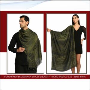Alternative view of Unisex Superfine Silk Jamawar Stoles