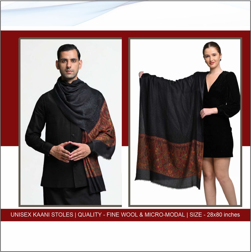 Unisex Fine Wool Kaani Stoles