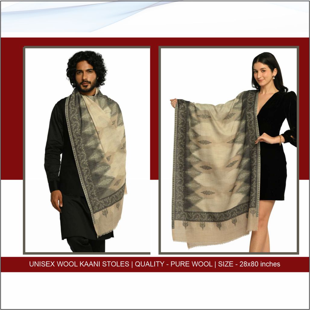 Unisex Pure Wool Kaani Stoles