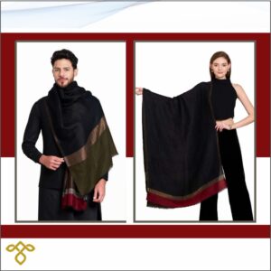 Alternative view of Unisex Pure Wool Zari Stoles