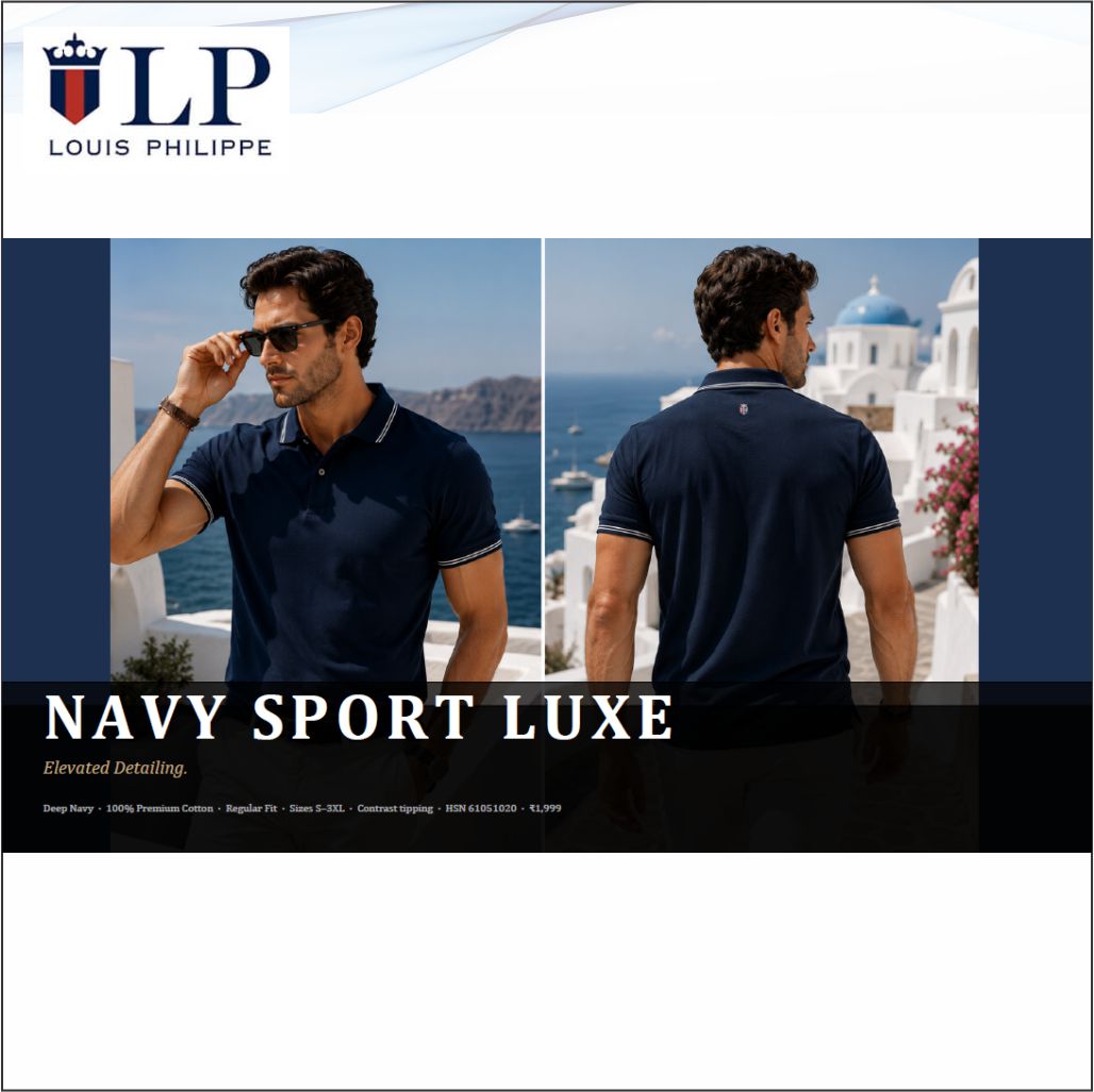 Louis Philipppe Navy Sport Luxe Tshirt