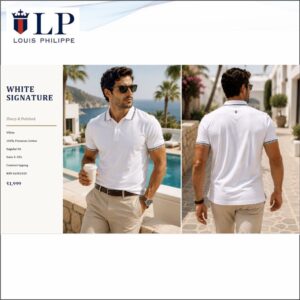 Louis Philipppe White Signature Tshirt
